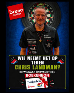 Heerde850 Ondernemersfestijn - Darten met Chris Landman - Sponsor Bruna Heerde