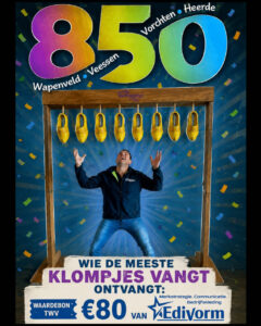 Heerde850 Ondernemersfestijn - Klompvangen - Sponsor Edivorm Marketing & Bedrijfskleding